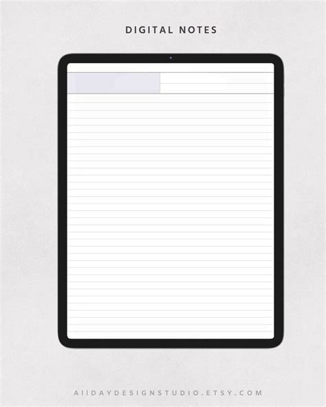 A5 A4 Printable Lined Study Notes Template Goodnote Paper - Etsy ...