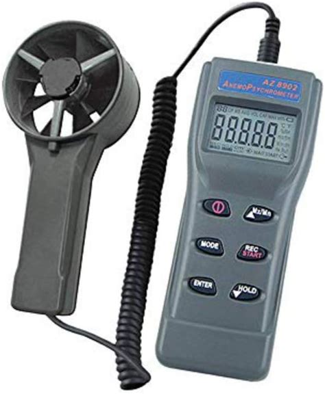 Handheld Anemometer Remote Fan Air Flow Meter Air Temperature And Air