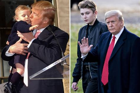 Rare Photos Of Barron Trump As A Kid Show Melania And Donald Enjoying