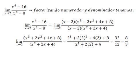 Limites Algebraicos Por Factorizacion Ejercicios Resueltos CLASES DE