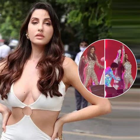 Fifa World Cup 2022 Nora Fatehi Gets Wrongly Touched By A Background