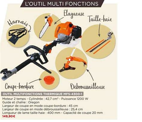 Offre Outil Multifonctions Thermique En Omf P Scheppach Chez