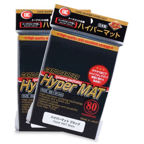 Kmc Sleeves Hyper Mat Black Kmc Card Sleeves