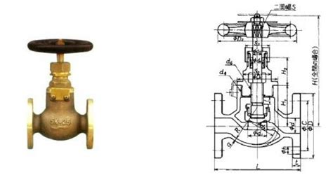 Marine Bronze Globe Valves Jis F Marine Bronze Globe Valve And