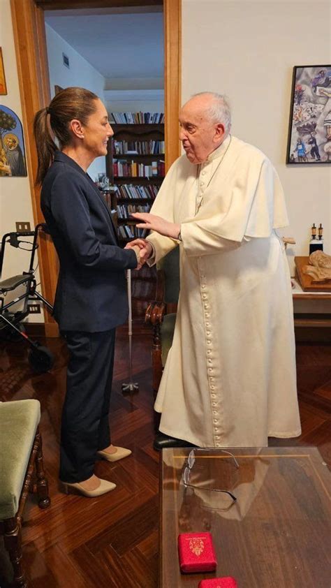 Sostienen Claudia Sheinbaum Encuentro Con El Papa Francisco Efekto