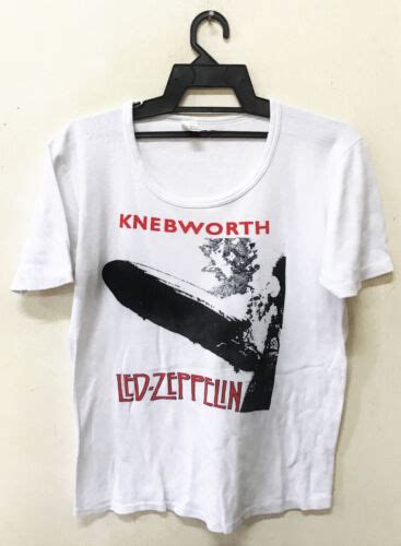 Vintage 70s Led Zeppelin Knebworth Concert Tour Rock Metal T Shirt Ebay