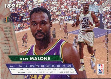 Ultra Karl Malone Trading Card Database