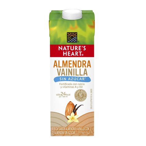 Bebida Vegetal Natures Heart Sabor Almendra Vainilla Sin Azúcar 946ml