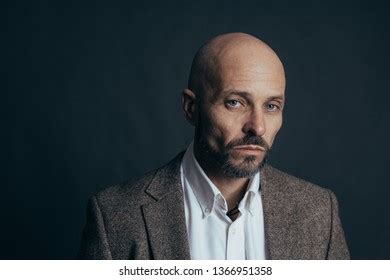 Serious Middle Aged Man Deadpan Face Stock Photo 1366951358 | Shutterstock