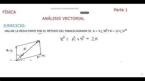 Fisica Analisis Vectorial Hallar La Resultante Por El Método