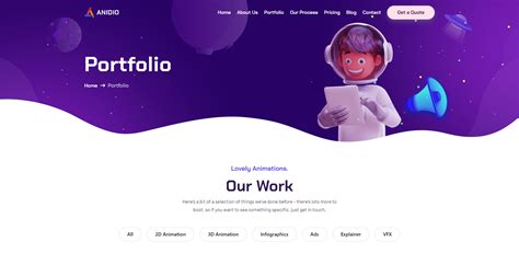 Anime Anime Cartoon Studio Html Template