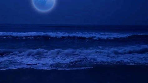 Fall Asleep On A Full Moon Night With Calming Wave Sounds 12 Hours Of