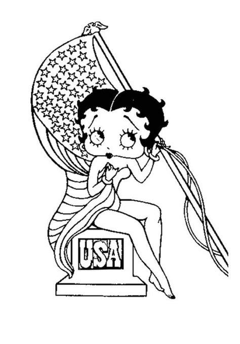 Desenhos De Betty Boop Para Colorir E Imprimir Colorironline