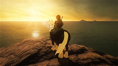 Watching the sunrise with Epona : r/Breath_of_the_Wild