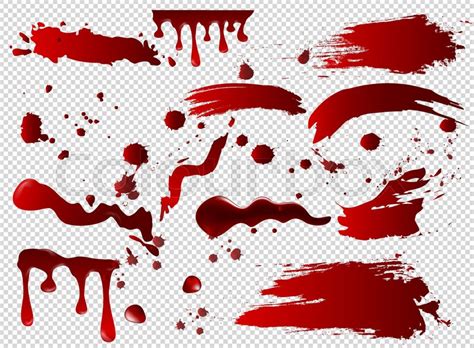 Vector illustration set of blood ... | Stock vector | Colourbox