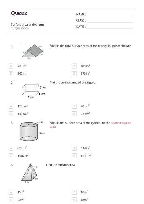 50 Volume And Surface Area Of Cones Worksheets For 9th Class On