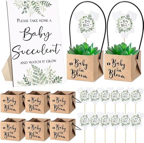 Geetery 101 Pcs Baby Shower Party Favors 1 Greenery Baby Shower