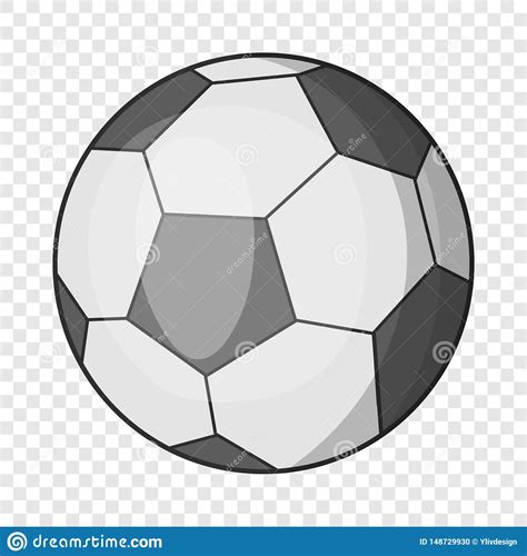 Ic Ne De Ballon De Football Style De Bande Dessin E Illustration De