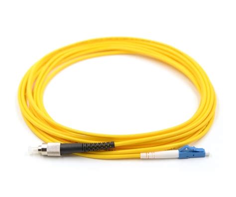 LC UPC To FC UPC Fiber Patch Cable Simplex Singlemode 5 Meters