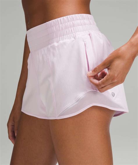 Lululemon Hotty Hot High Rise Lined Short 2 5 Meadowsweet Pink