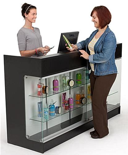 Retail Display Cabinet Counters - Front Glass Cabinet for Storage