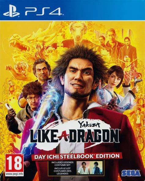 Yakuza Like A Dragon Day Ichi Steelbook Edition 2020 Box Cover Art