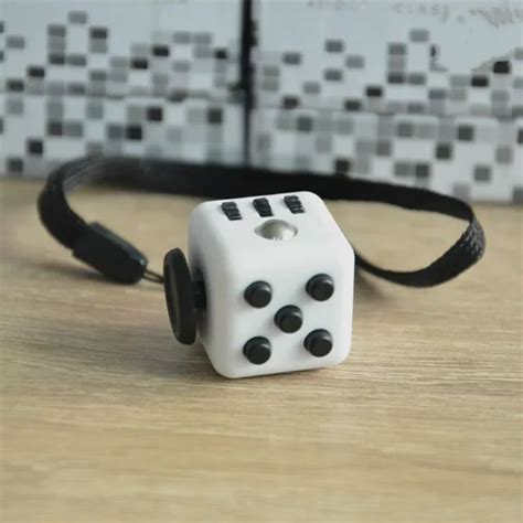 12pcs Lot 2 2cm Mini Fidget Cube Vinyl Desk Toy Keychain Squeeze Fun Antistress Cubo Stress