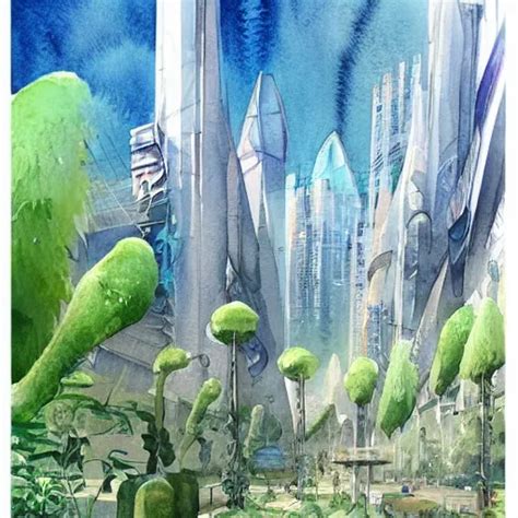 Beautiful Happy Picturesque Charming Sci Fi City In Stable Diffusion