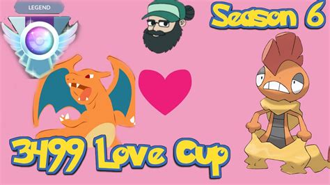 3499 Scrafty Counters Love Cup Rank 24 Legend Pokemon Go Battle