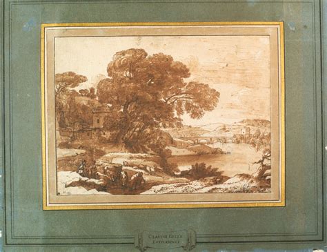 Claude Lorrain Landscape Near Rome With A View Of The Ponte Molle