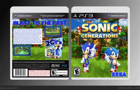 Sonic Generations PlayStation 3 Box Art Cover by Shodiw