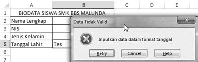 Cara Membuat Validasi Data Di Sel Microsoft Excel