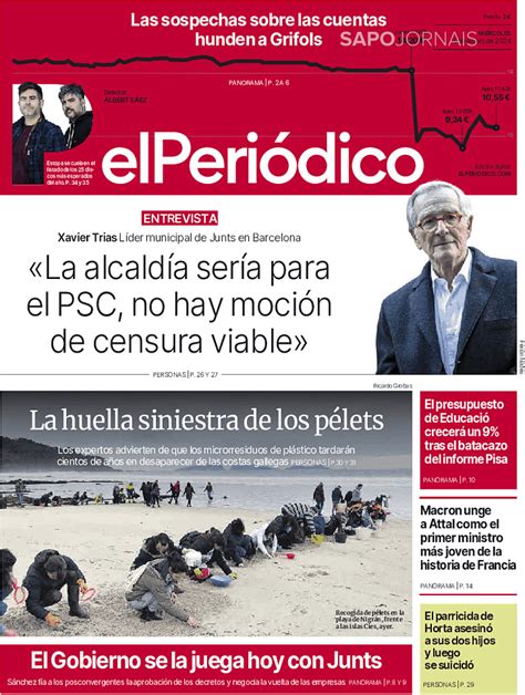 El Peri Dico De Catal Jan Jornais E Revistas Sapo Pt