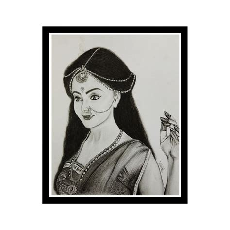 Pencil Sketch Of Draupadi Ishita Ganguly Sketches Pencil Sketch