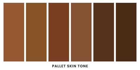 Dark skin tones color palette 47751202 Vector Art at Vecteezy