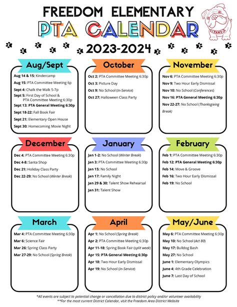 Freedom Elementary School Calendar 2024 Essie Jacynth