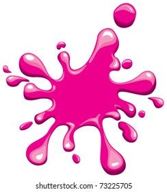 Pink Splash Stock Vector (Royalty Free) 73225705 | Shutterstock