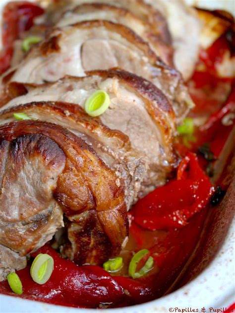 Rôti d agneau au four au thym et aux piquillos Recette Roti d