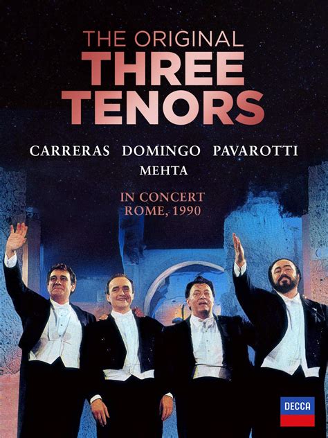 Watch The Three Tenors In Concert Rome 1990 Prime Video