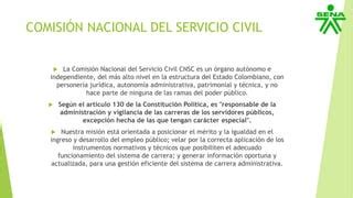 COMISIÓN NACIONAL DEL SERVICIO CIVIL pptx