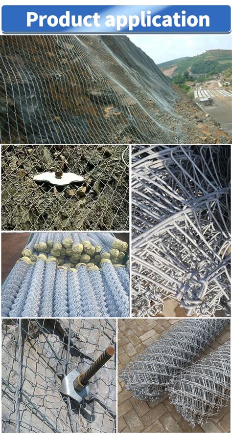 Slope Protection System Rockfall Barrier Hexagonal Mesh Rockfall