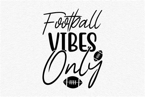 Football Vibes Only Svg Graphic By MightyPejes Creative Fabrica