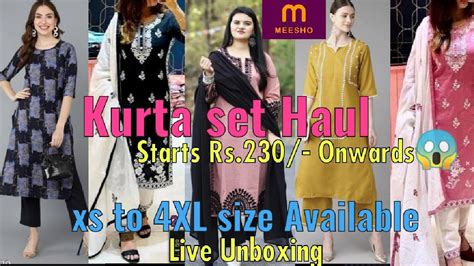 Trying Newest Meesho Party Wear Kurti Kurta Set Co Ord Set