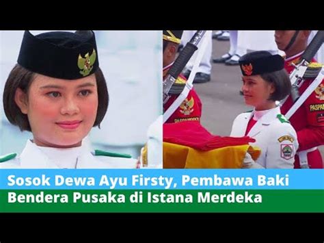 Sosok I Dewa Ayu Firsty Meita Dewanggi Pembawa Baki Bendera Pusaka