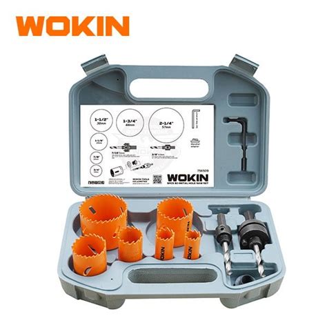 9PCS BI METAL HOLE SAW SET WOKIN TOOLS