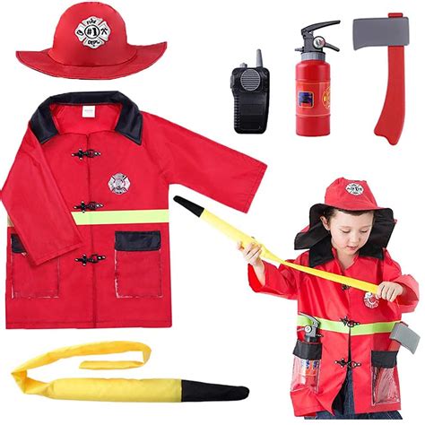 Buy Iplay Ilearn Kids Firefighter Costume Toddler Fireman Dress Up