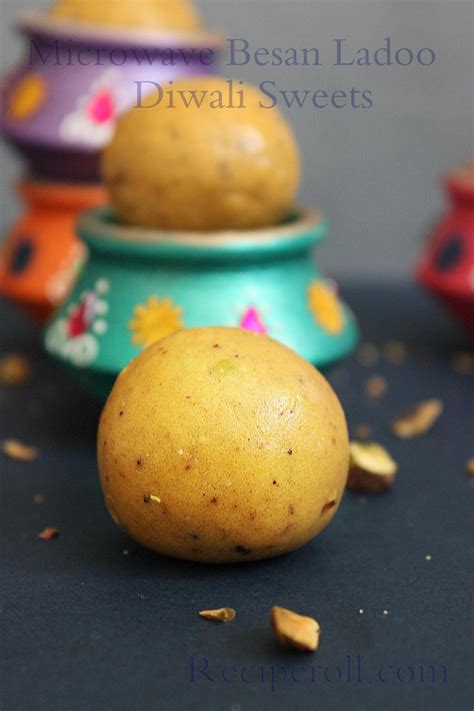 Microwave Besan Ladoo | Easy Besan Laddu - Diwali Sweets