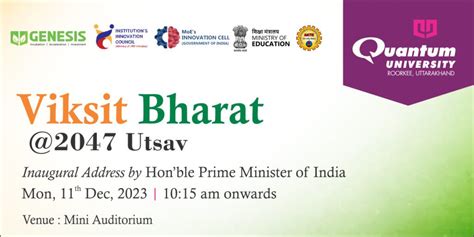 Pm Modi Initiative Participate At Viksit Bharat 2047 On December 11