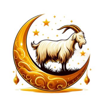 Eid Ul Adha Mubarak D Bakra Ziegenmond Und Moschee Illustration