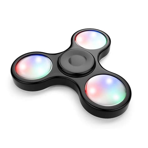 Multi Mode Light Up LED Fidget Spinner EDC Finger Stress Relief Toy